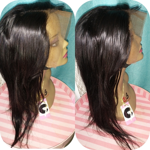 20" Brazilian straight Lacefront human hair wig - Picture 3 of 8